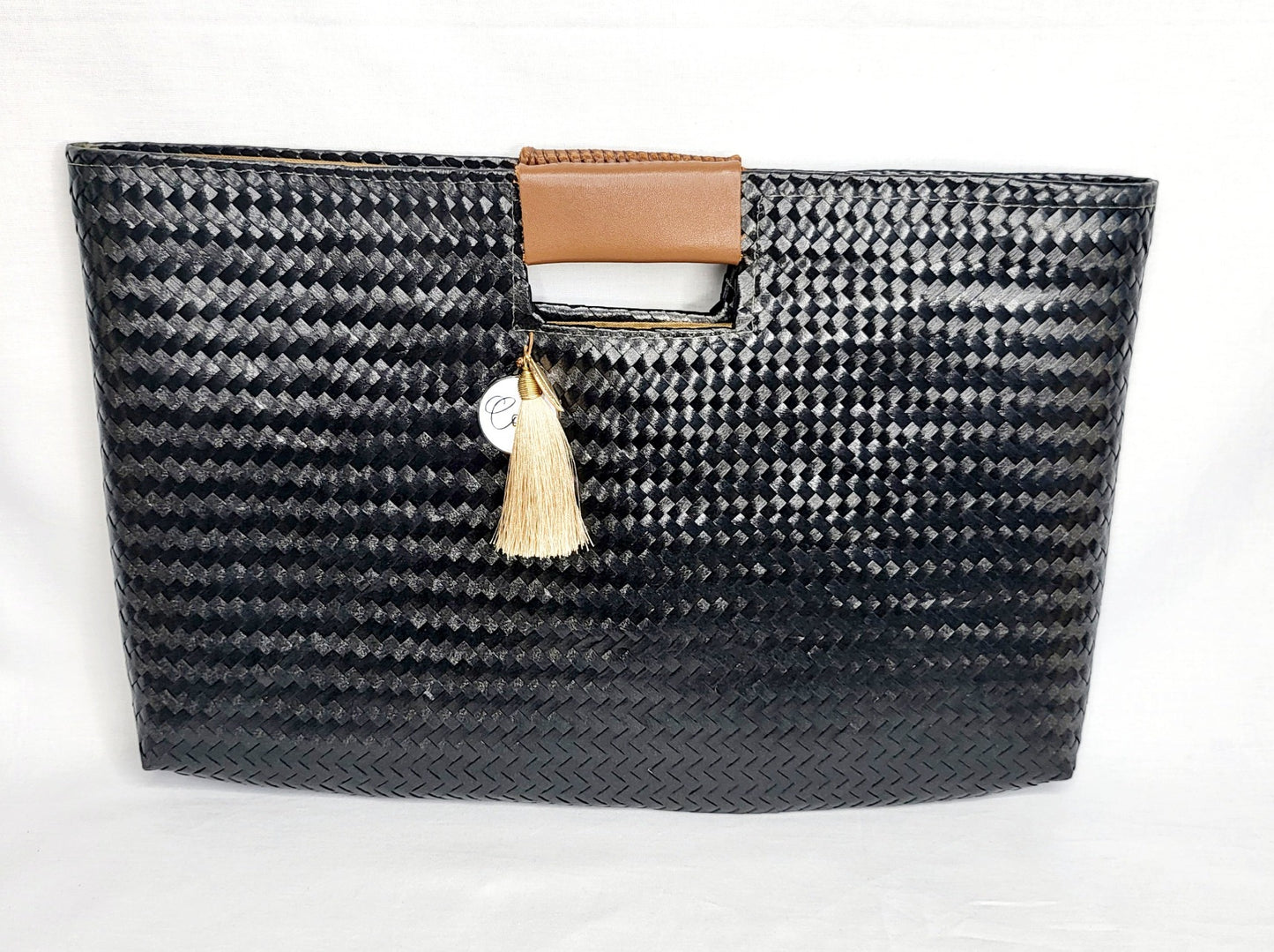 Black/Brown Artisan Clutch