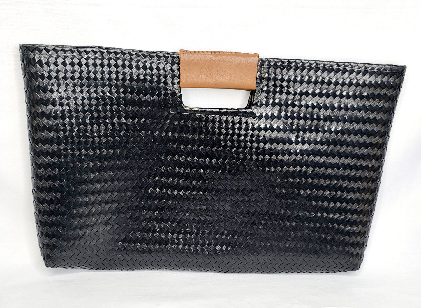Black/Brown Artisan Clutch