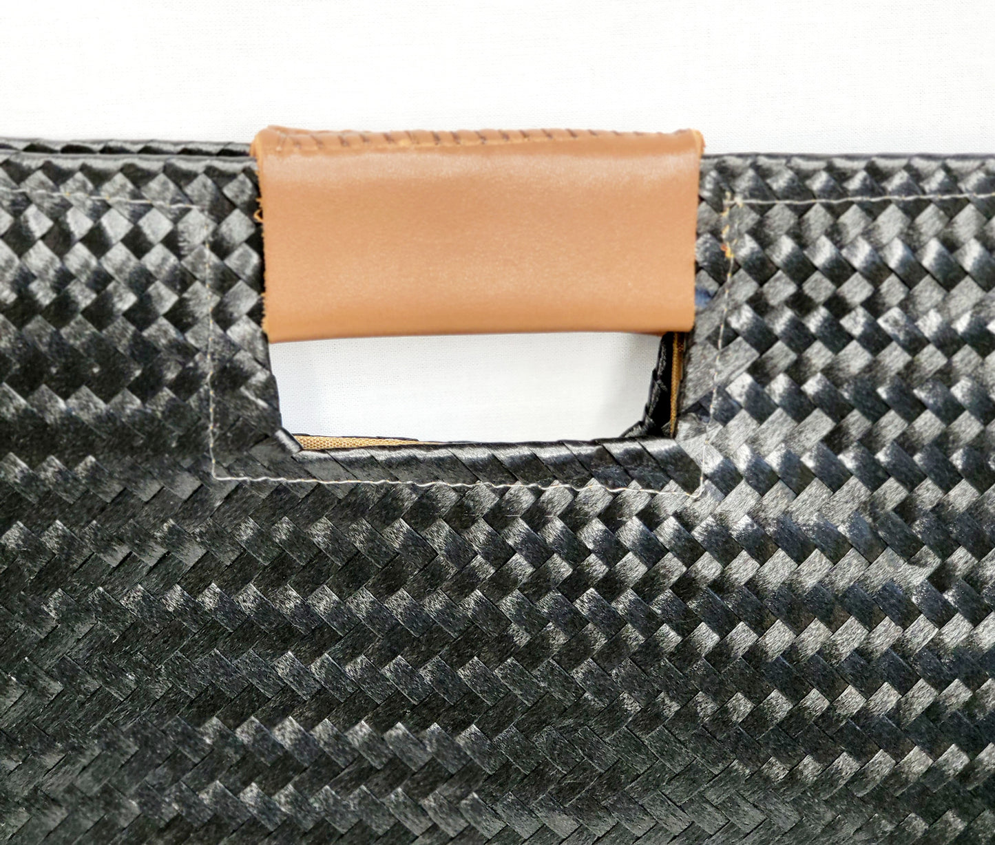 Black/Brown Artisan Clutch