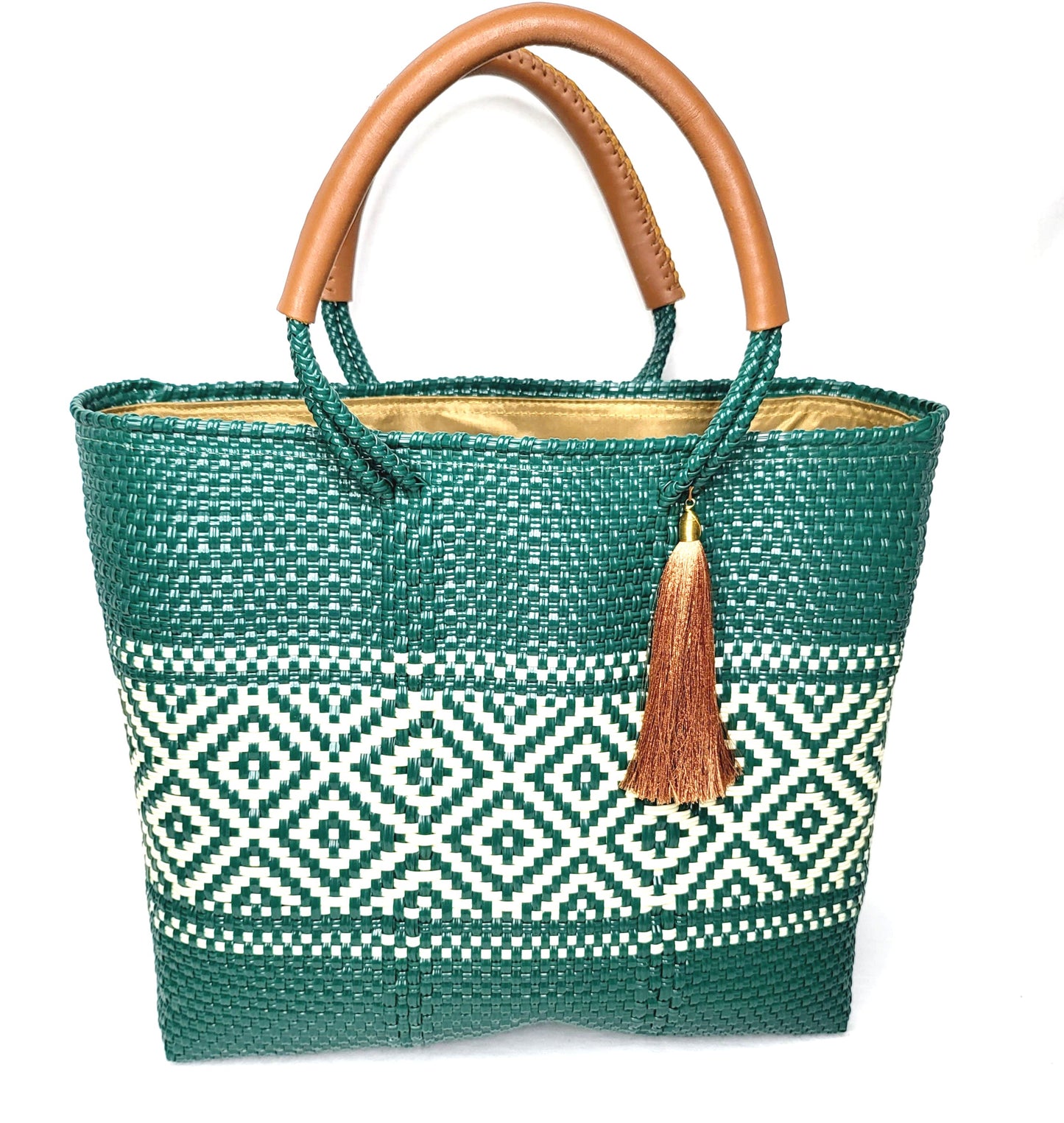 Lola Medium Bag - Deep Green Diamond