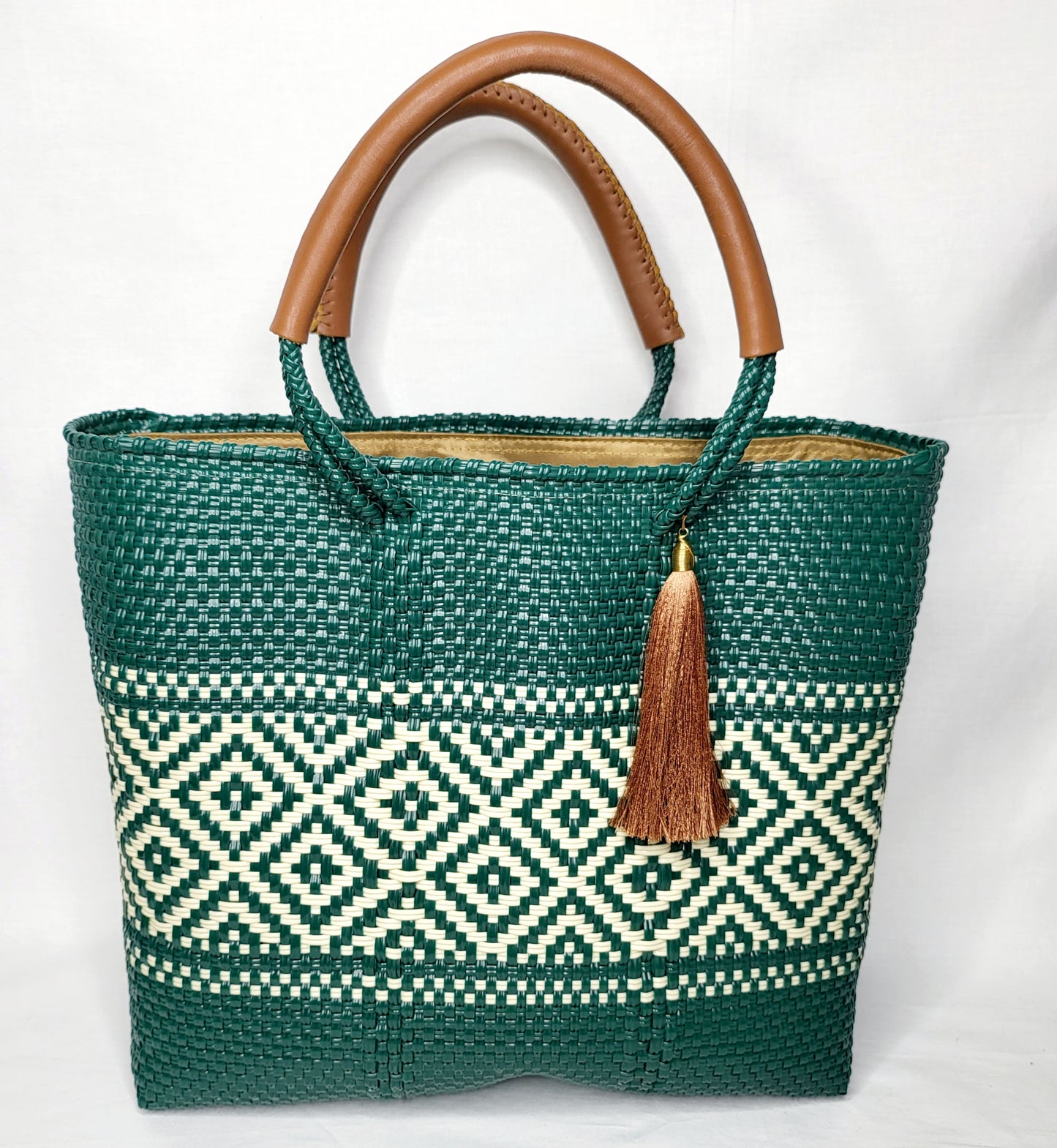 Lola Medium Bag - Deep Green Diamond