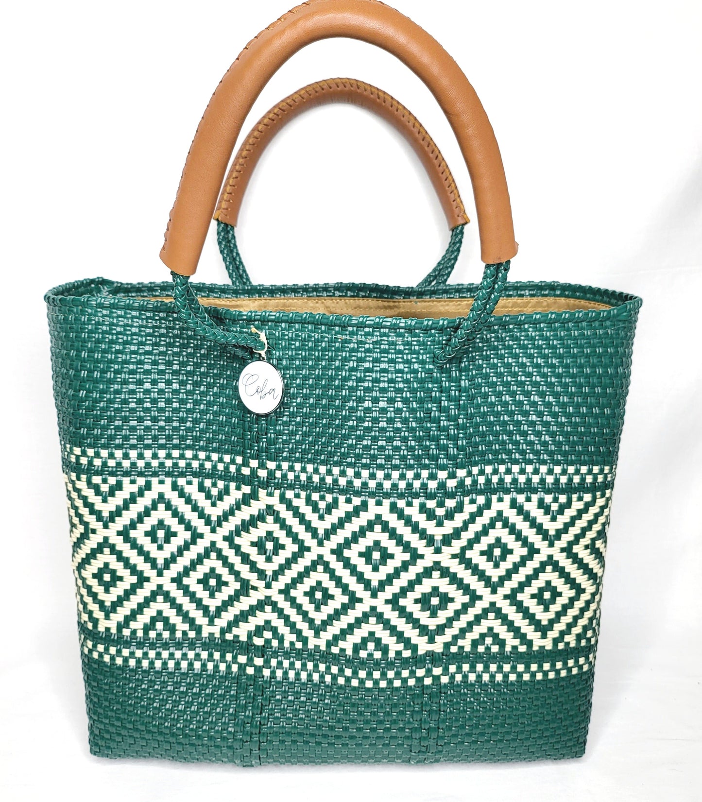 Lola Medium Bag - Deep Green Diamond