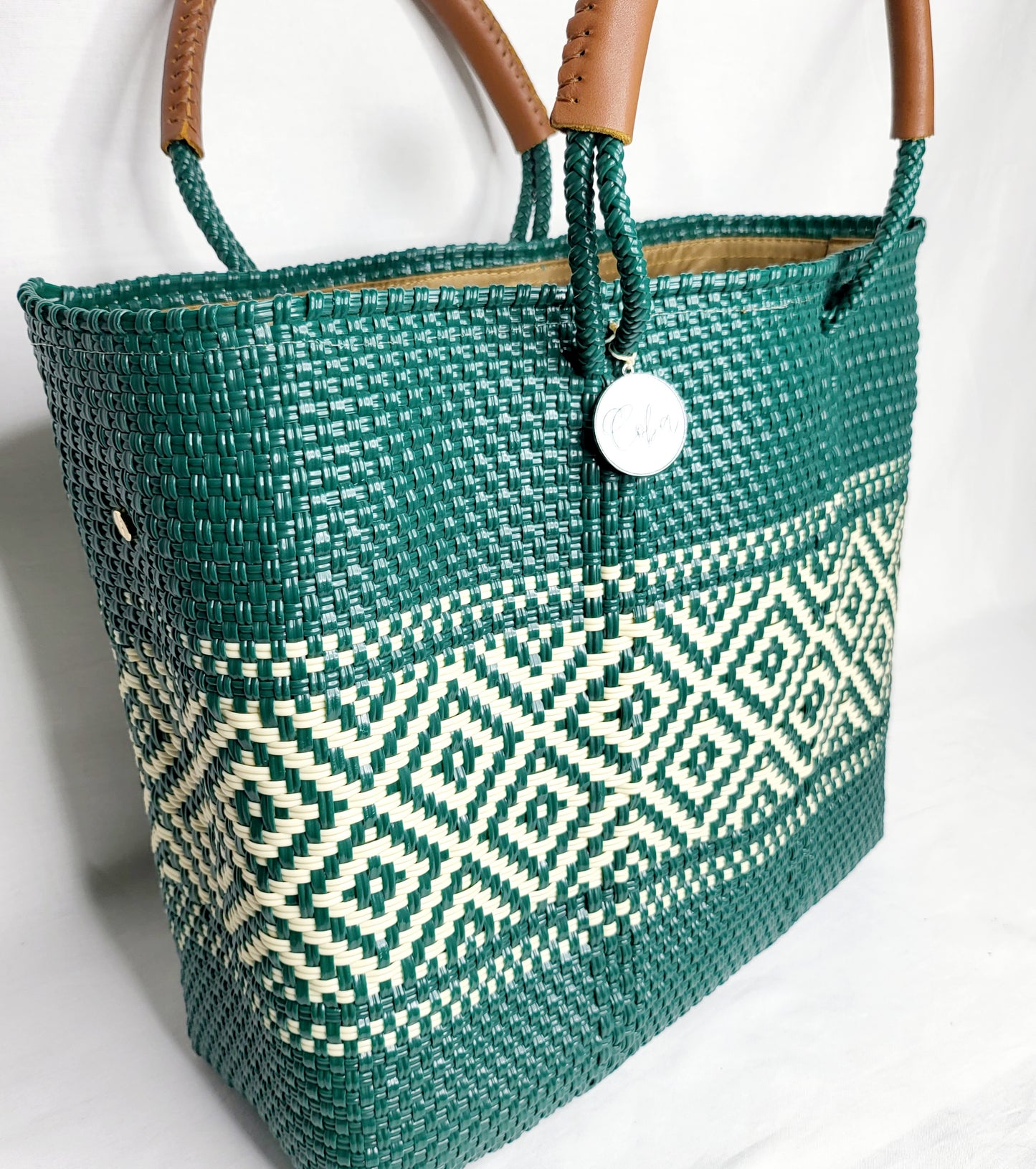 Lola Medium Bag - Deep Green Diamond
