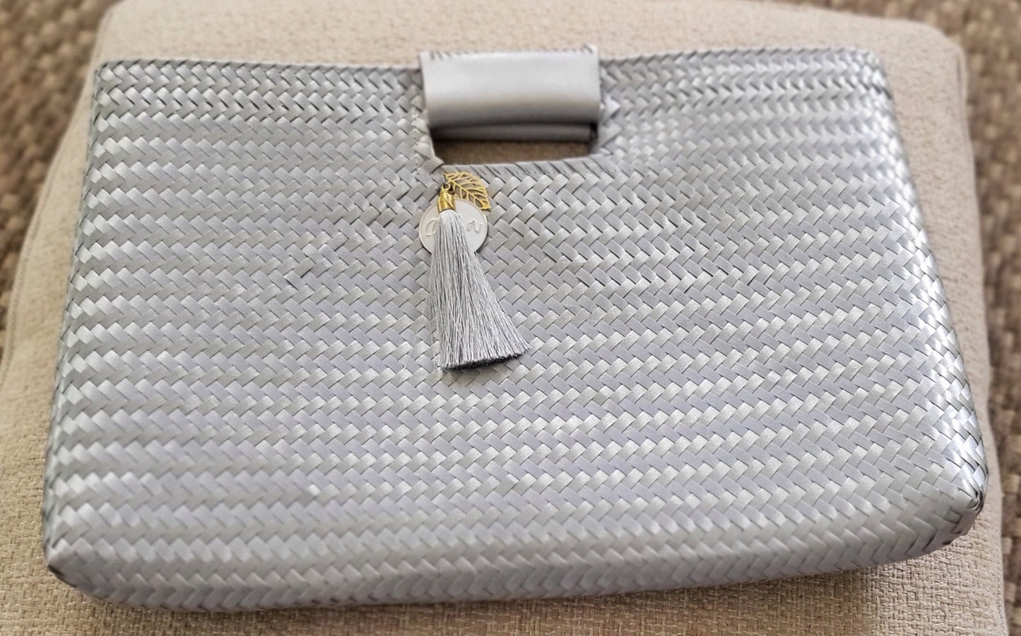 Silver/Silver Artisan Clutch