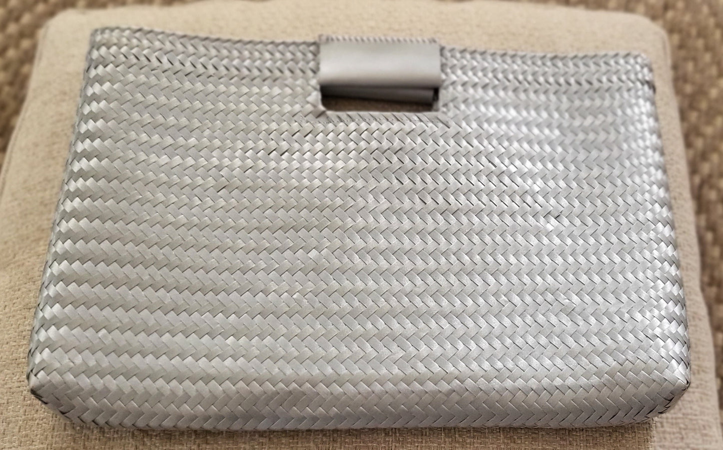 Silver/Silver Artisan Clutch
