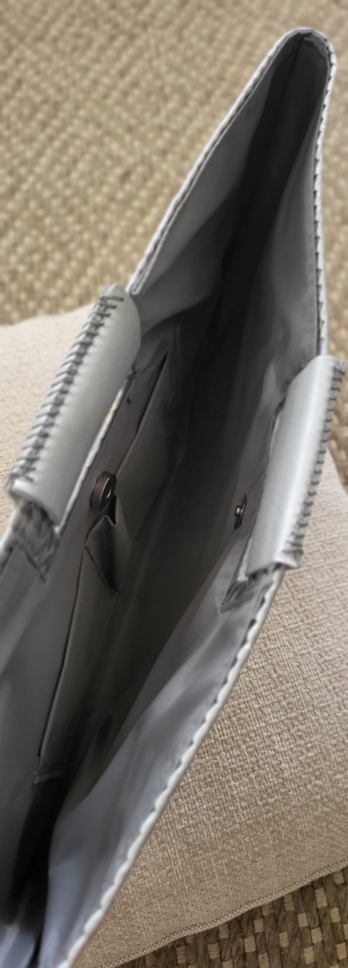 Silver/Silver Artisan Clutch