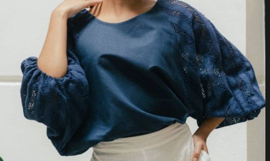 PRE-ORDER NOW - "O" Blouse - Blue