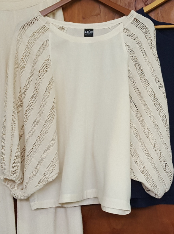 PRE- ORDER Now - "O" Blouse - Creme