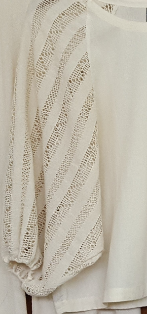 PRE- ORDER Now - "O" Blouse - Creme