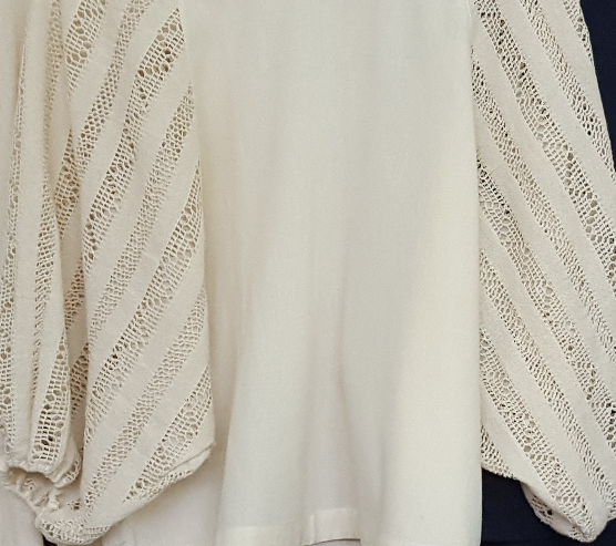 PRE- ORDER Now - "O" Blouse - Creme
