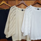 PRE-ORDER Now - "O" Blouse - White