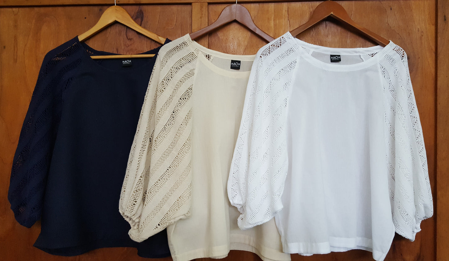 PRE-ORDER Now - "O" Blouse - White