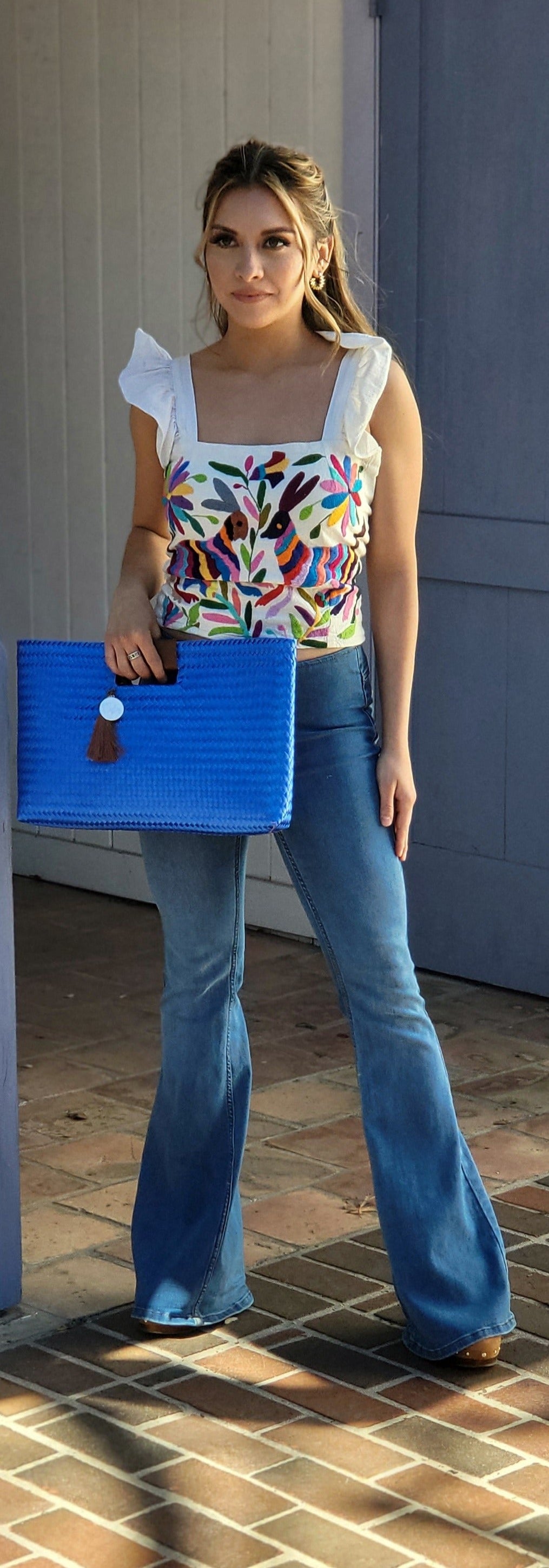 Blue Artisan Clutch