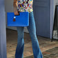 Multi Color Artisan Clutch - Blue Tassel