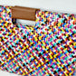 Multi Color Artisan Clutch - Cream Tassel