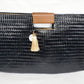 Black/Brown Artisan Clutch