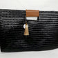 Black/Brown Artisan Clutch