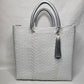 Lola Medium Bag - Silver & White