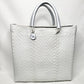 Lola Medium Bag - Silver & White