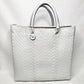 Lola Medium Bag - Silver & White