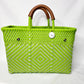 Lola Bucket Bag - Lime Green & Translucent
