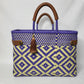 Lola Bucket Bag - Cream & Purple