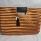 Copper Artisan Clutch - Dark Brn Handle