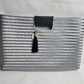 Silver Artisan Clutch - Black Handle