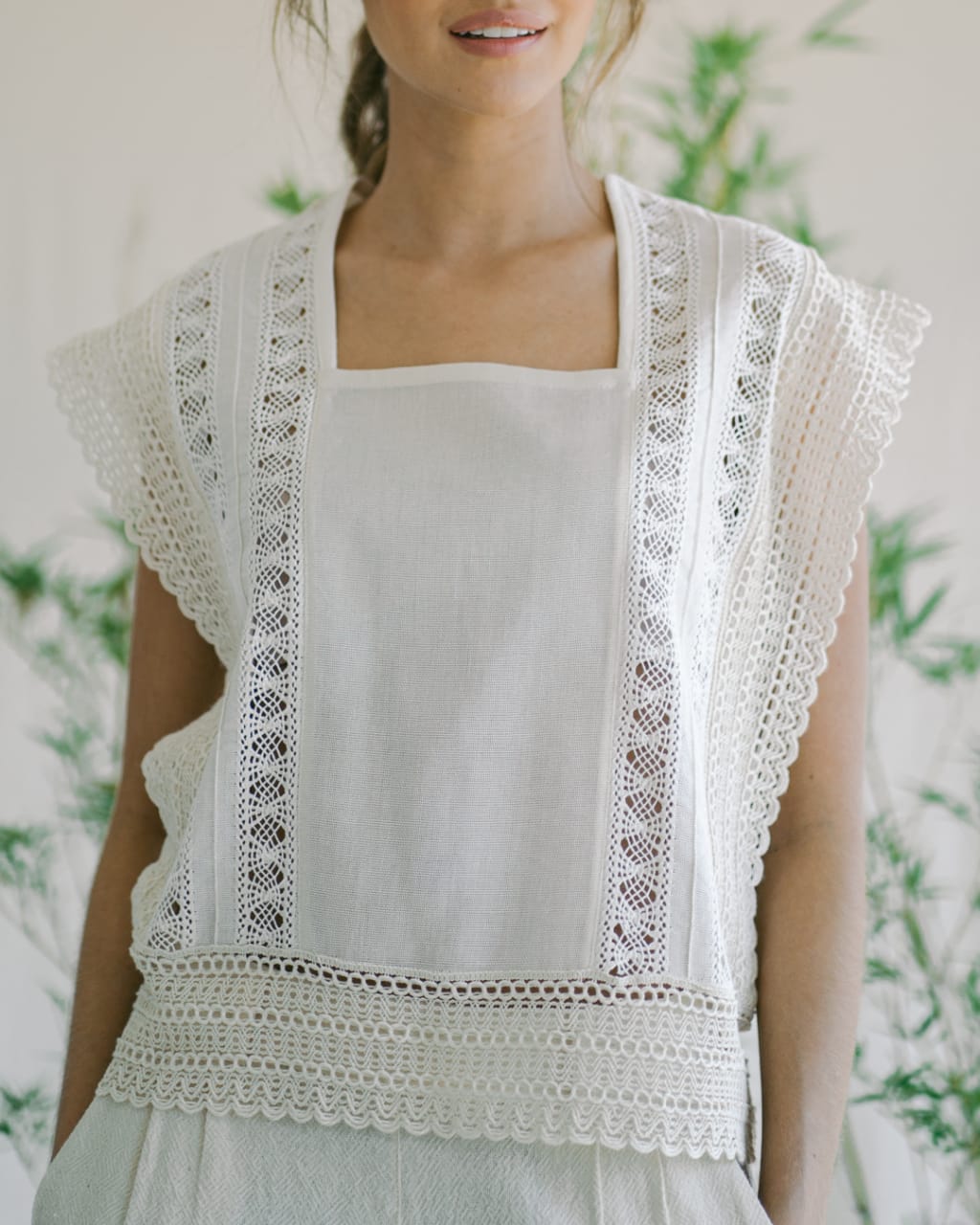 PRE- ORDER Now - Fan Blouse - White
