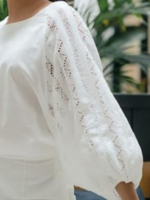PRE-ORDER Now - "O" Blouse - White