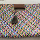 Multi Color Artisan Clutch - Brown Tassel