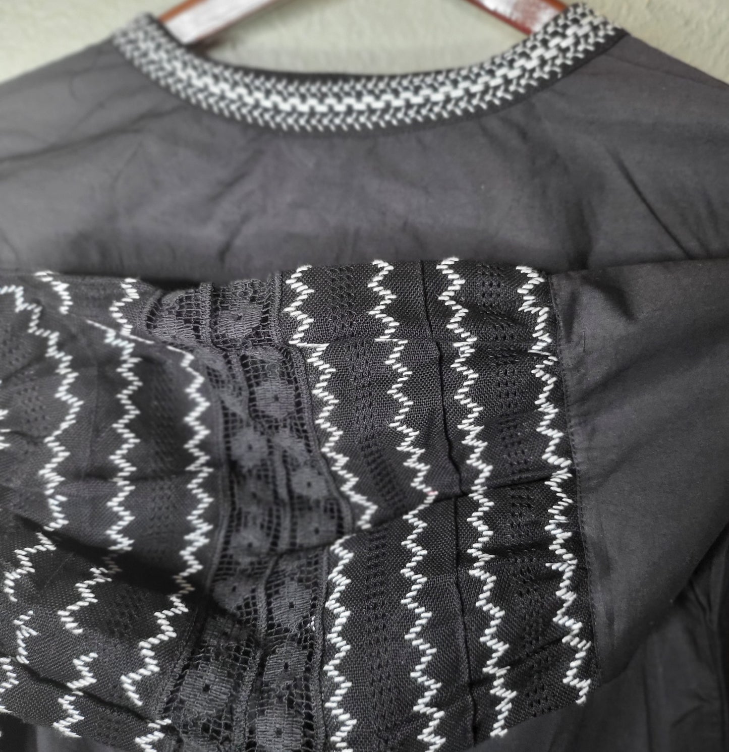 PRE- ORDER Now - Bluish Black and White Tunica