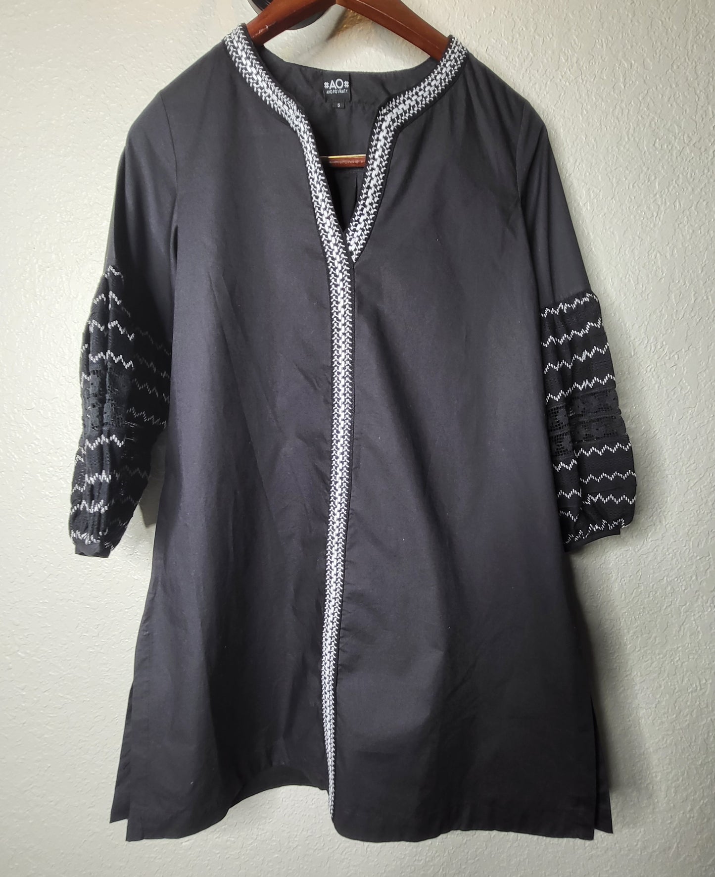 PRE- ORDER Now - Bluish Black and White Tunica