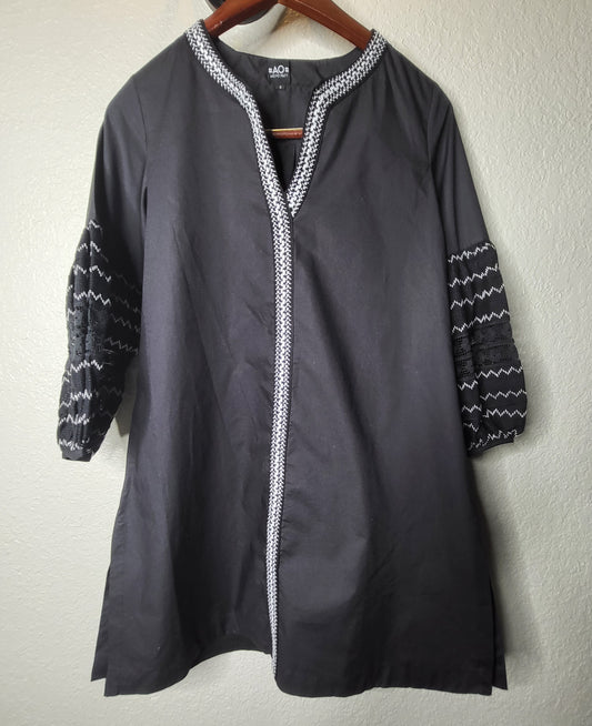 PRE- ORDER Now - Bluish Black and White Tunica