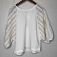 PRE-ORDER Now - "O" Blouse - Creme