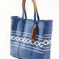 Lola Medium Bag - Blue Royal & White Diamond