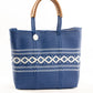 Lola Medium Bag - Blue Royal & White Diamond