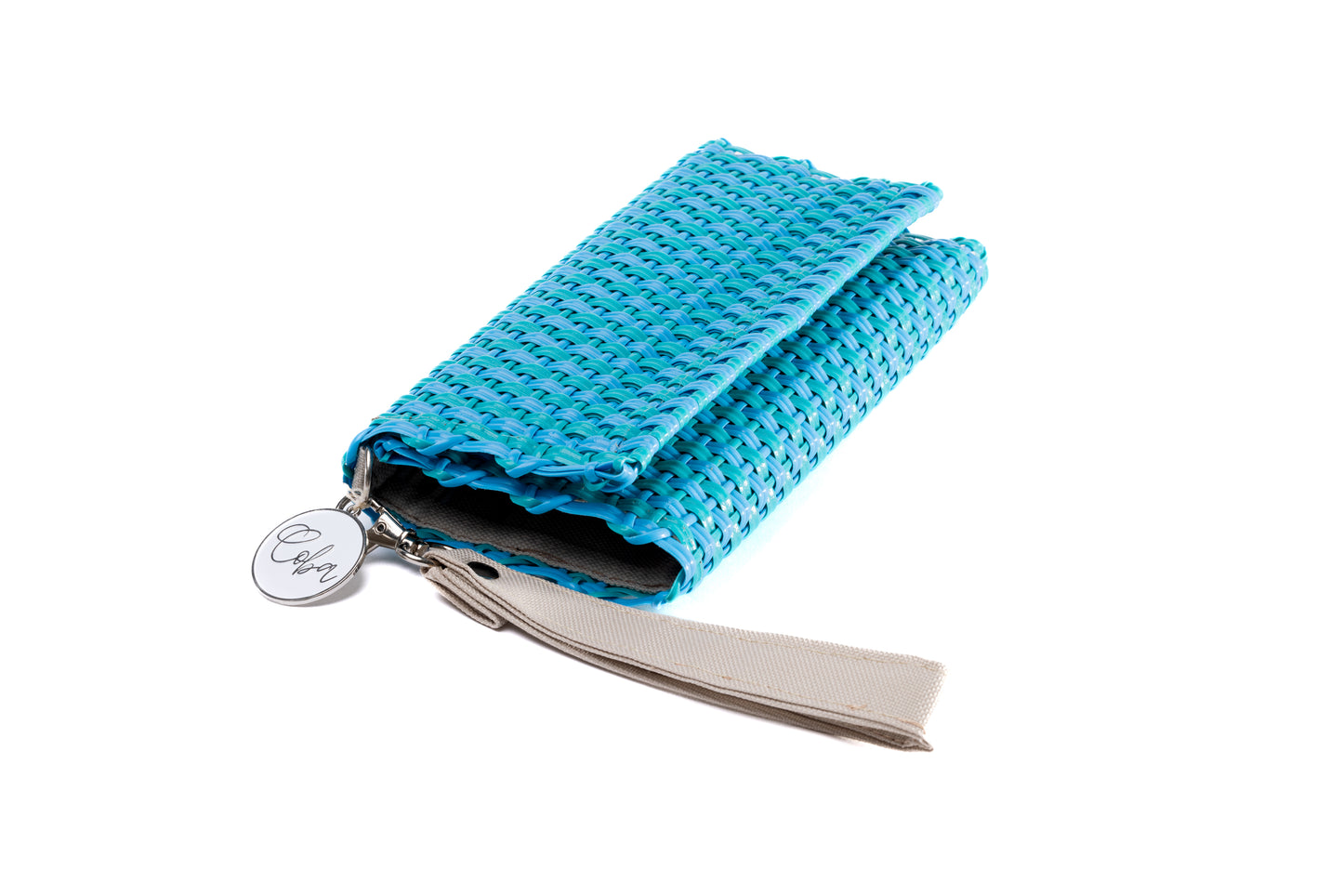 Wristlet - Crossbody Pop of Turquoise