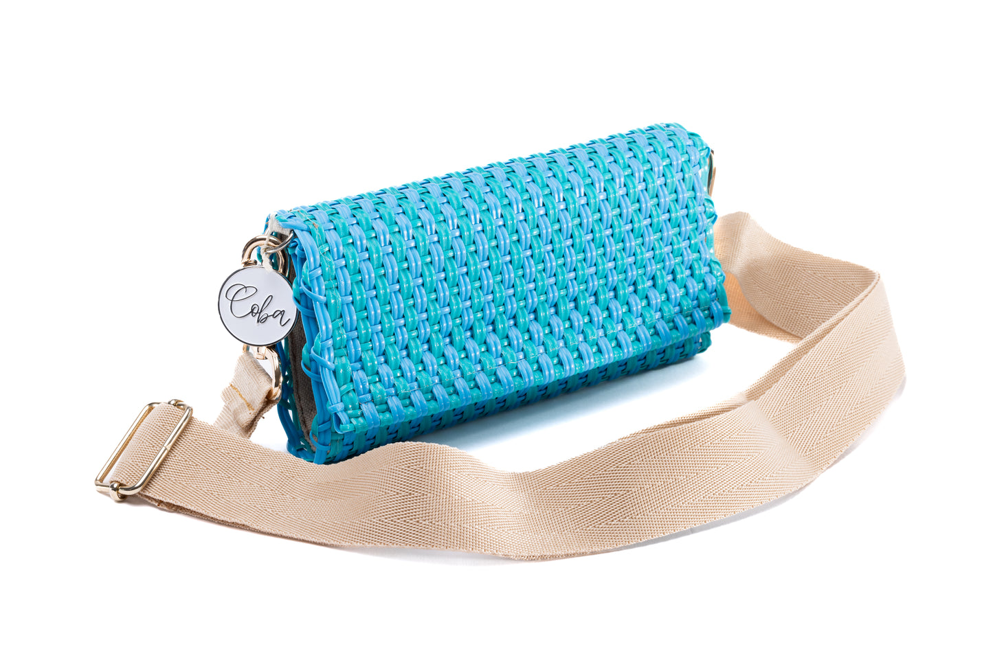 Wristlet - Crossbody Pop of Turquoise